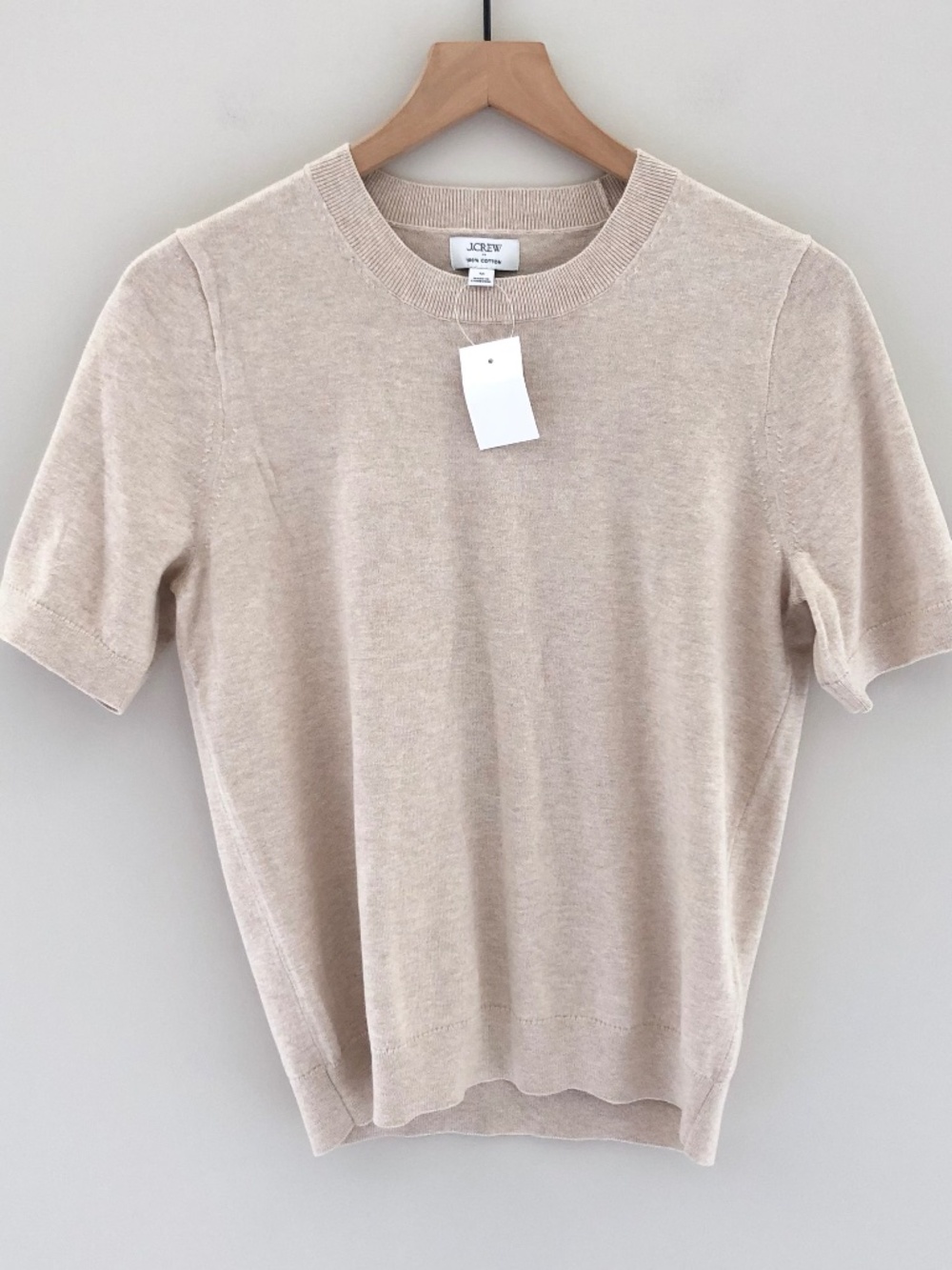 NWT J.Crew Factory Short-sleeve Cotton Crewneck Sweater